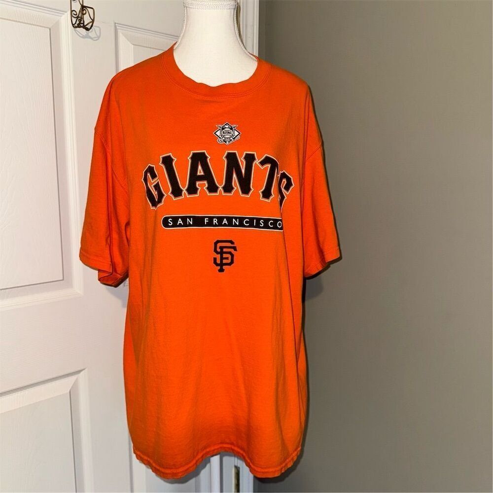Lee Sport‎ San Francisco Giants Men's XL Orange Graphic T-Shirt Baseball Unisex